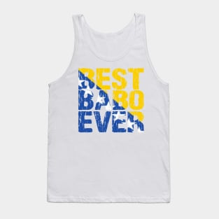 Best Babo Ever Bosnian Dad Father Bosnia Flag Distressed Tank Top